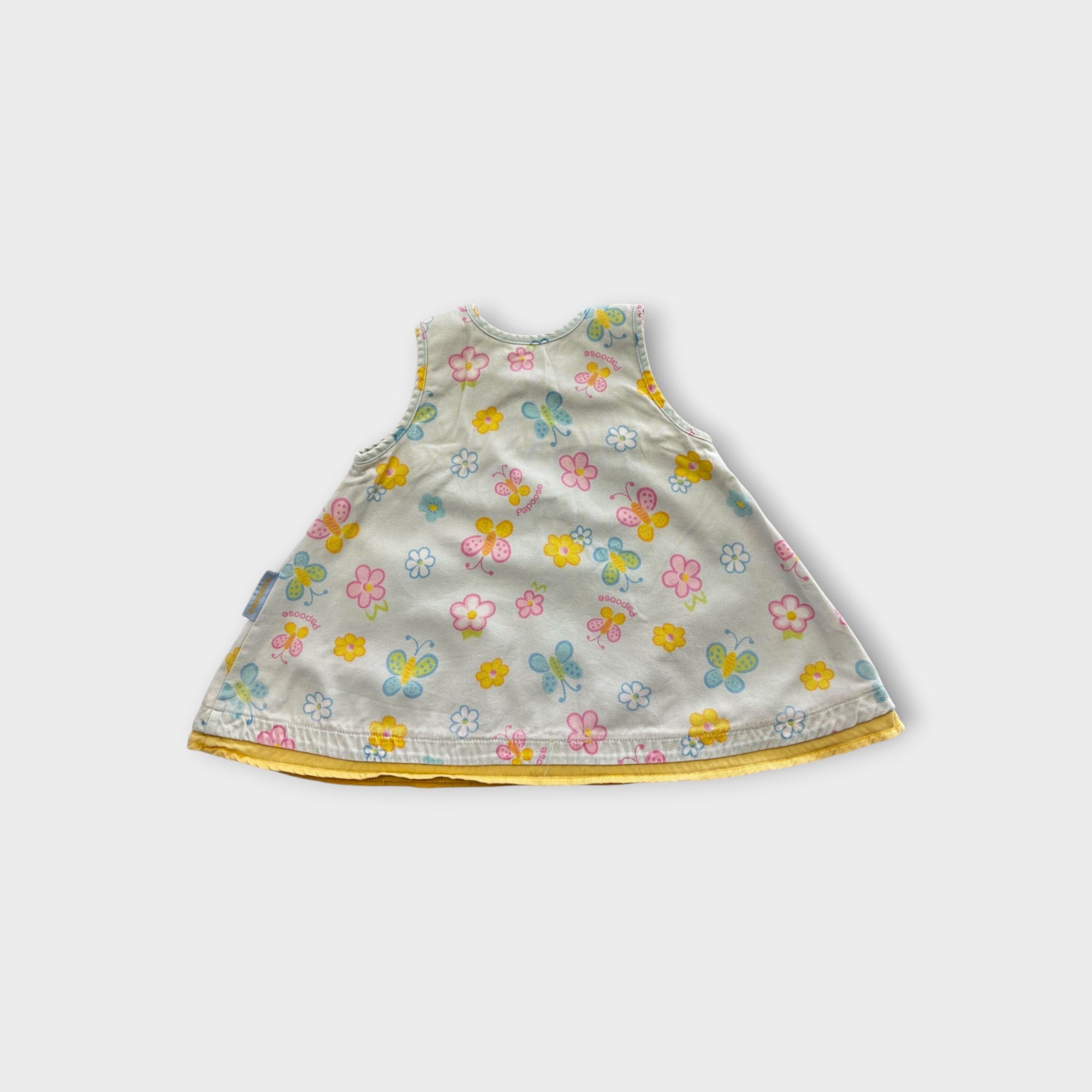 Vintage Butterfly Pinafore Dress, Size 0