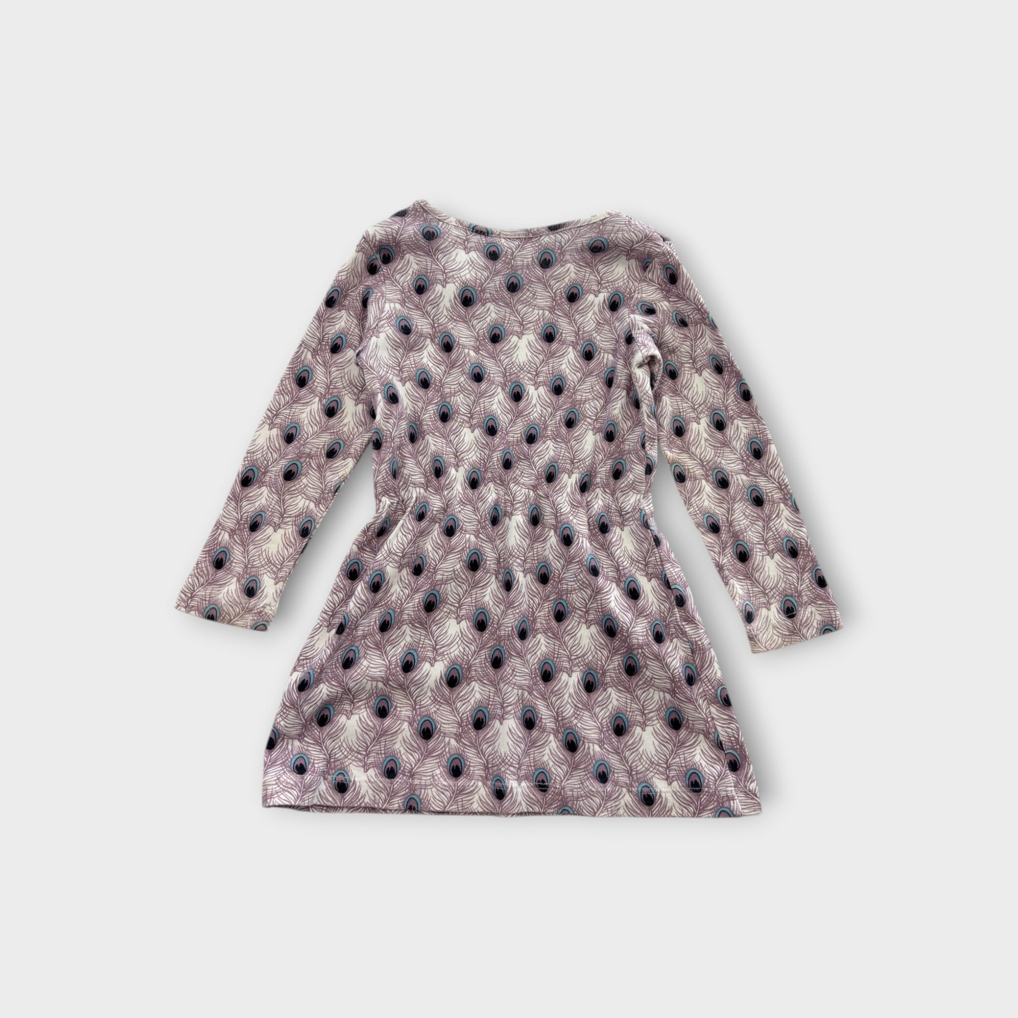 Mini Rodini Peacock Feather Dress, Size 0