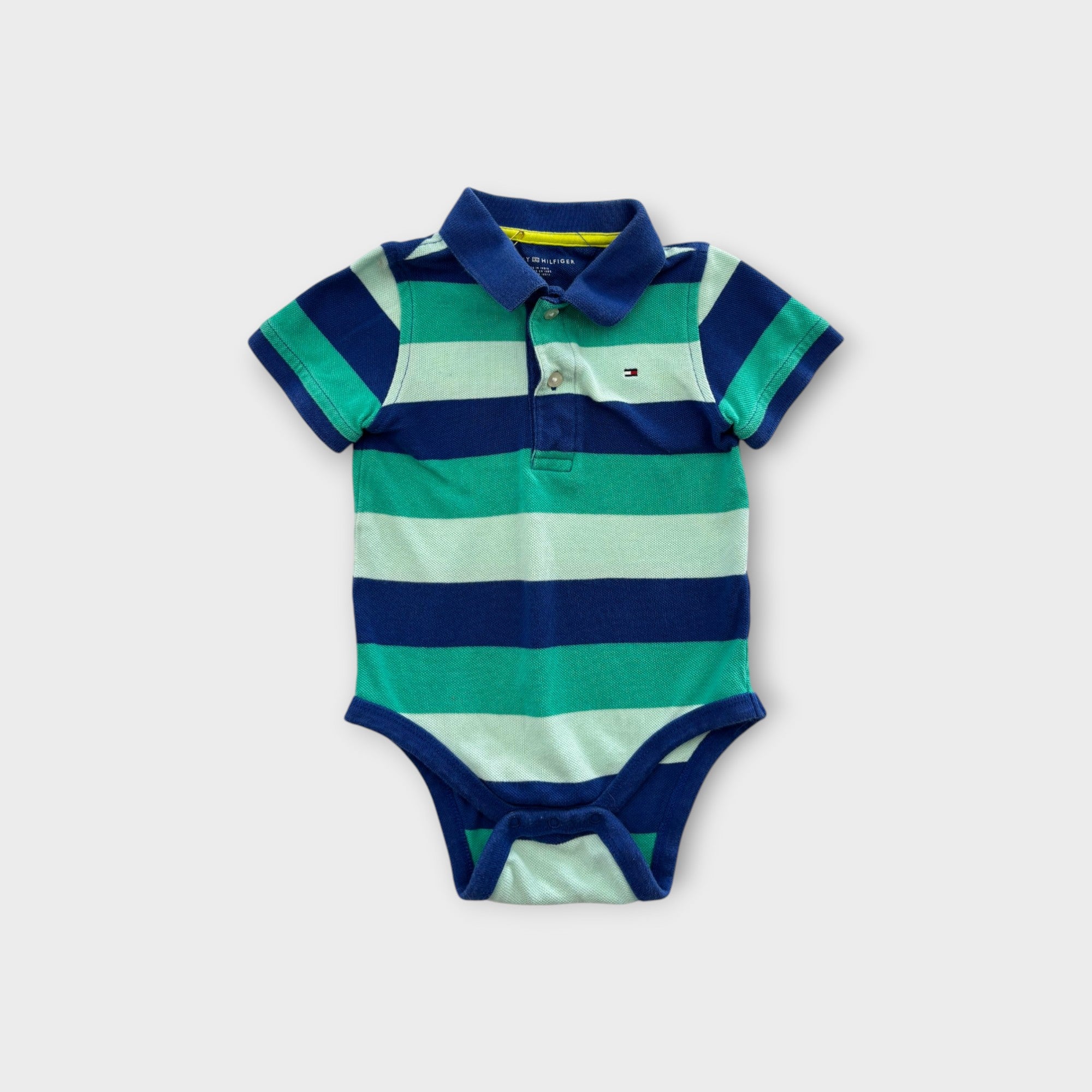 TH Stripe Polo Bodysuit, Size 0