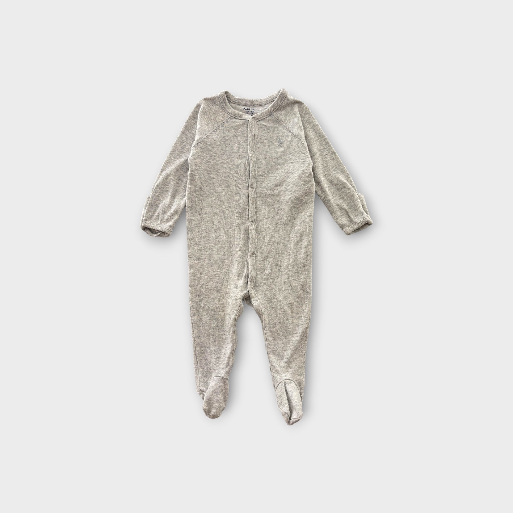RL Grey Marle Onesie, Size 00