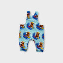 Cheeky Chickadee Surfing Platypus Overalls, Size 0