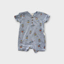 Purebaby Hippo Romper, Size 0