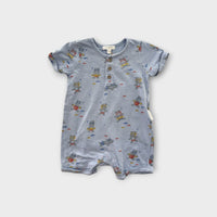 Purebaby Hippo Romper, Size 0