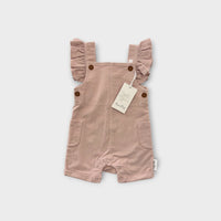 Aster & Oak Pink Corduroy Overalls, Size 0