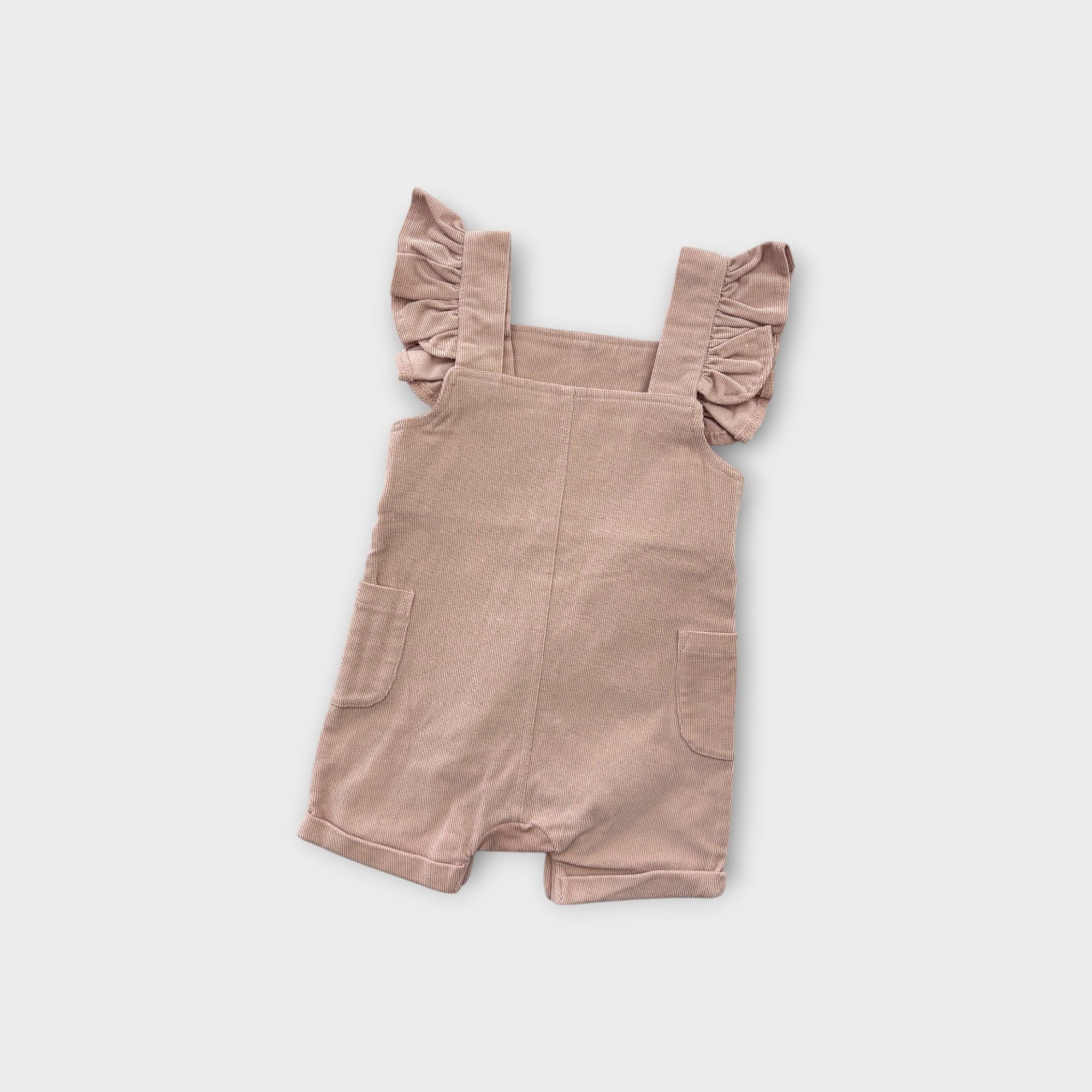 Aster & Oak Pink Corduroy Overalls, Size 0