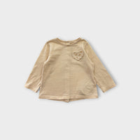 Vertbaudet Heart Long Sleeve Top, Size 00