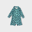 Hux Teal Leopard Swimsuit, Size 0