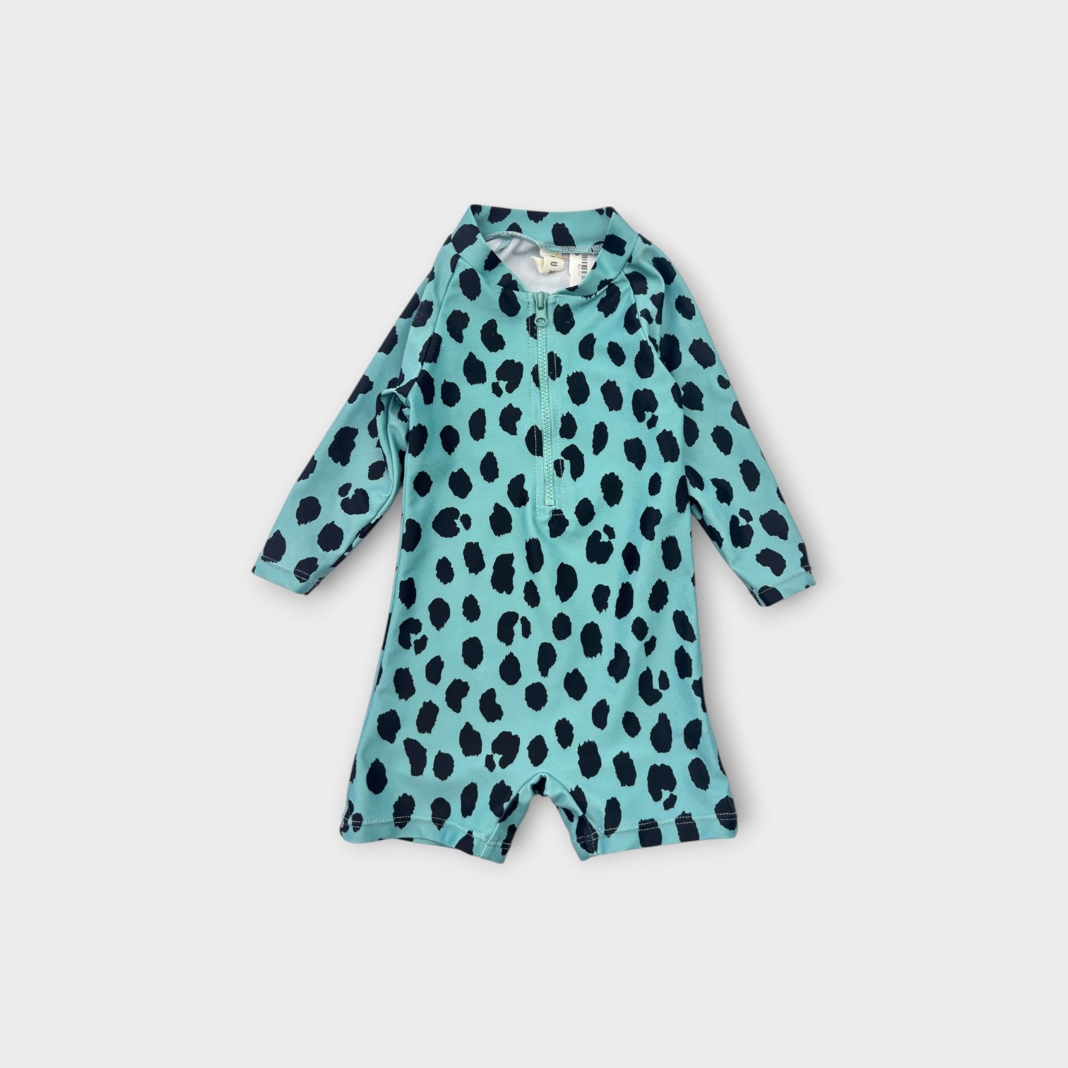 Hux Teal Leopard Swimsuit, Size 0