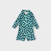 Hux Teal Leopard Swimsuit, Size 0