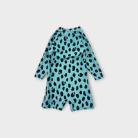 Hux Teal Leopard Swimsuit, Size 0
