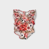 Floral Frill Swimsuit, Size 0