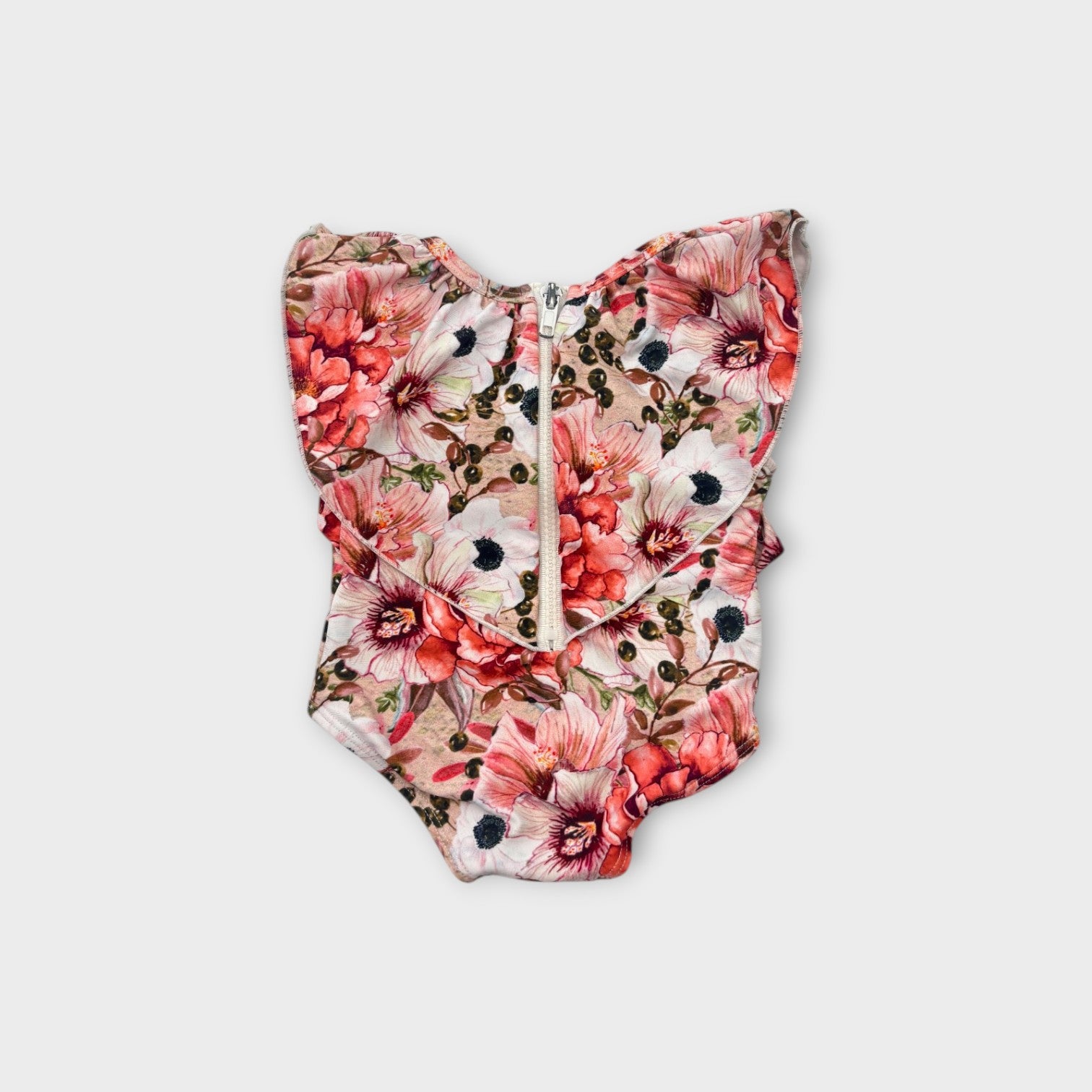 Floral Frill Swimsuit, Size 0