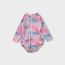 Bebe Rainbow Scale Swimsuit, Size 0