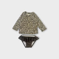 Rylee & Cru Green Floral Swim Set, Size 00