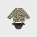 Rylee & Cru Green Floral Swim Set, Size 00