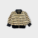 Mini Rodini Stripe Bomber Jacket, Size 1