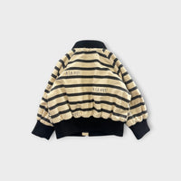 Mini Rodini Stripe Bomber Jacket, Size 1
