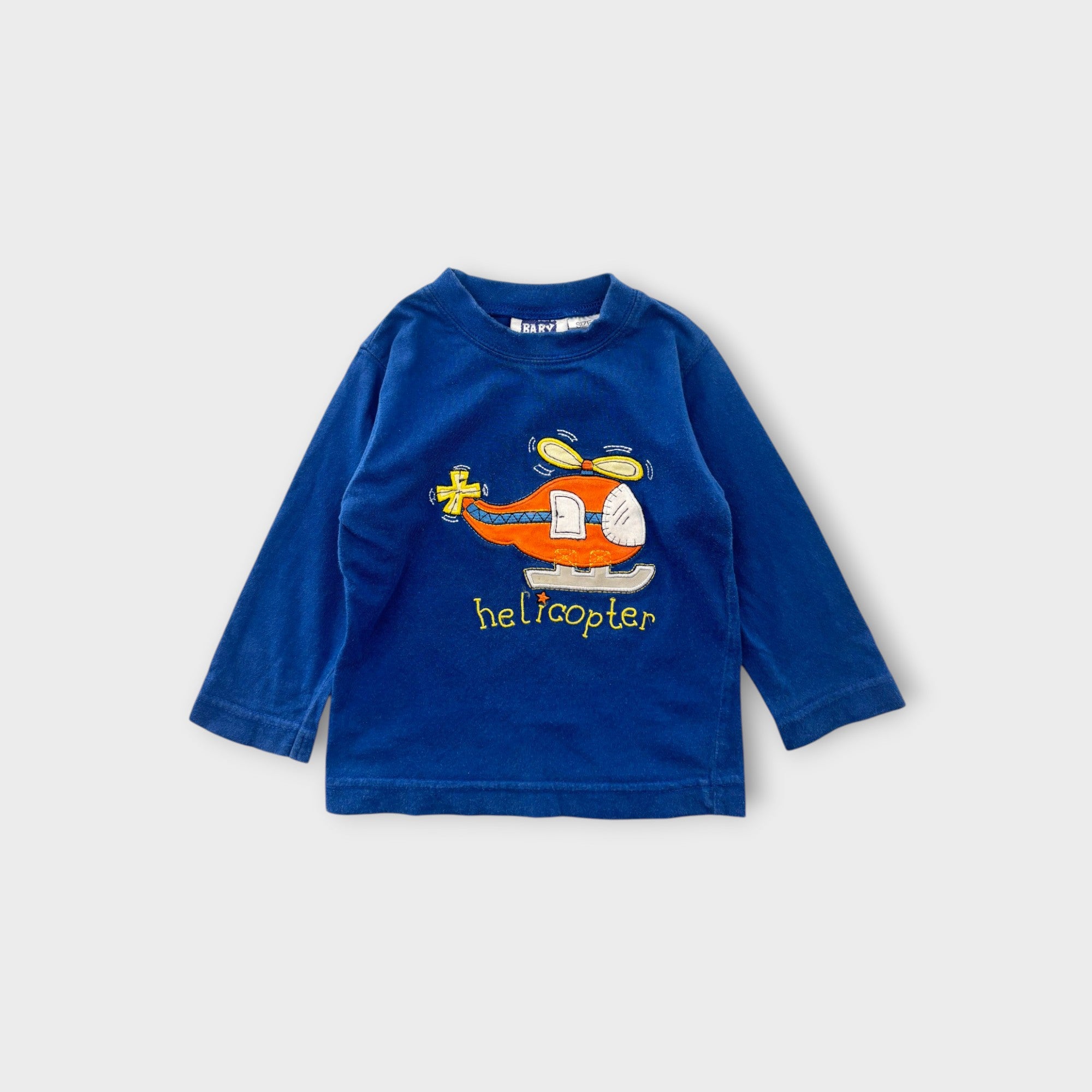 Vintage Helicopter Long Sleeve, Size 1