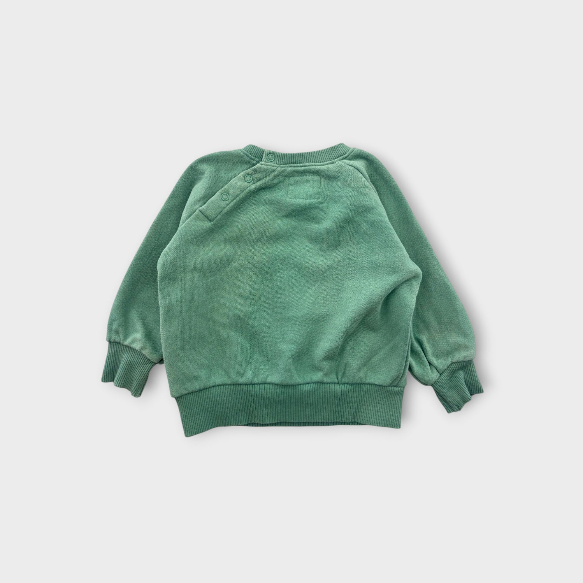 Hux Green Teddy Jumper, Size 1