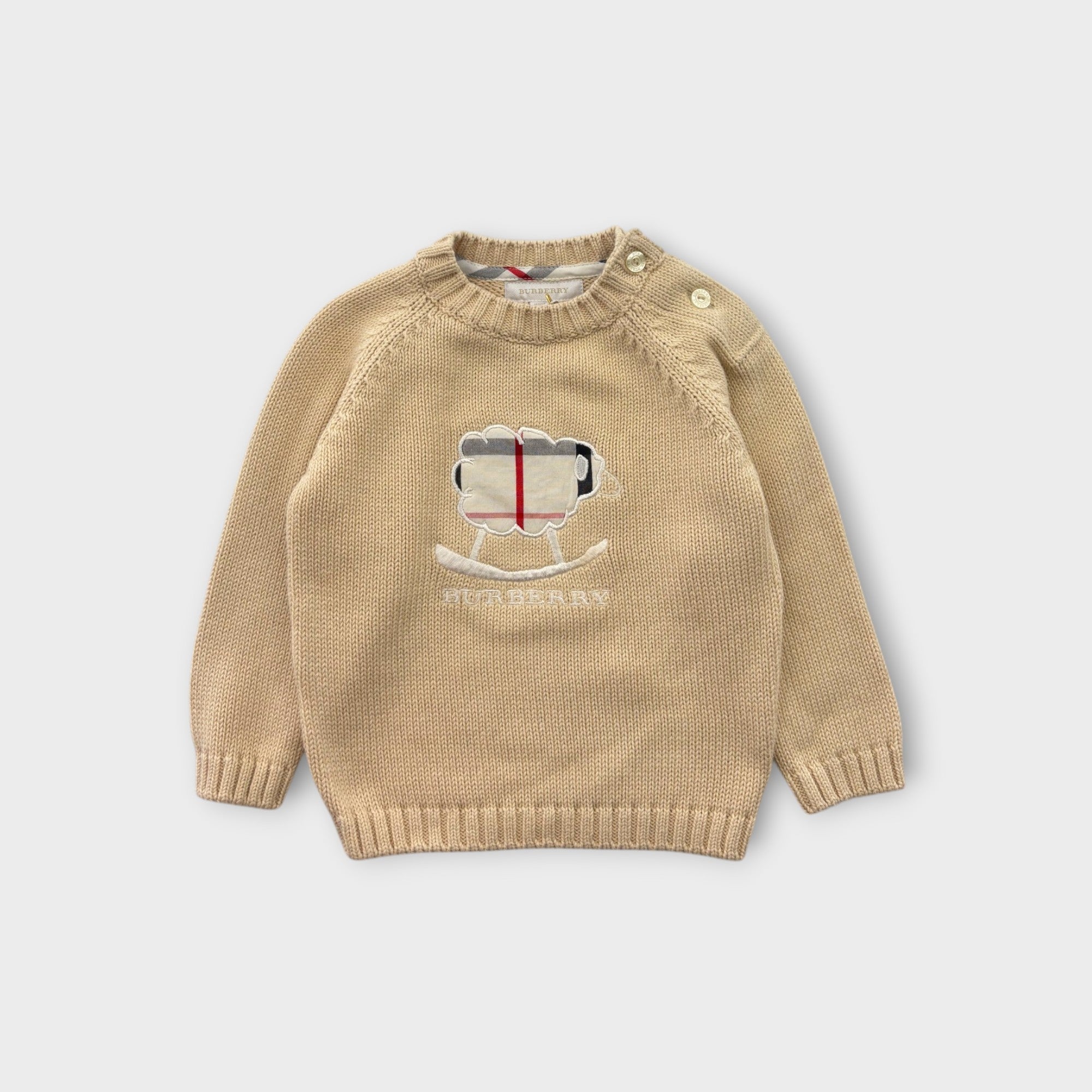 Burberry Cream Knit Jumper, Size 1
