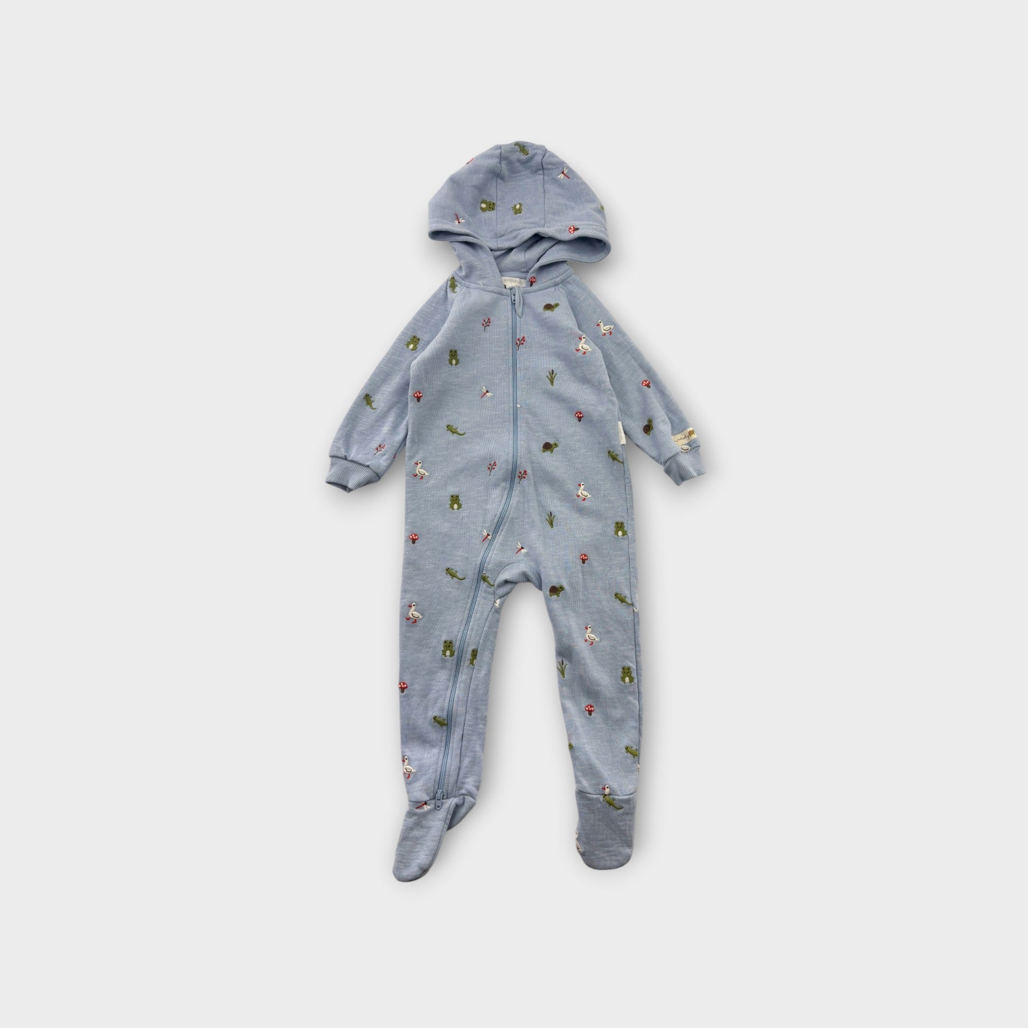Purebaby Hood Jumpsuit, Size 1
