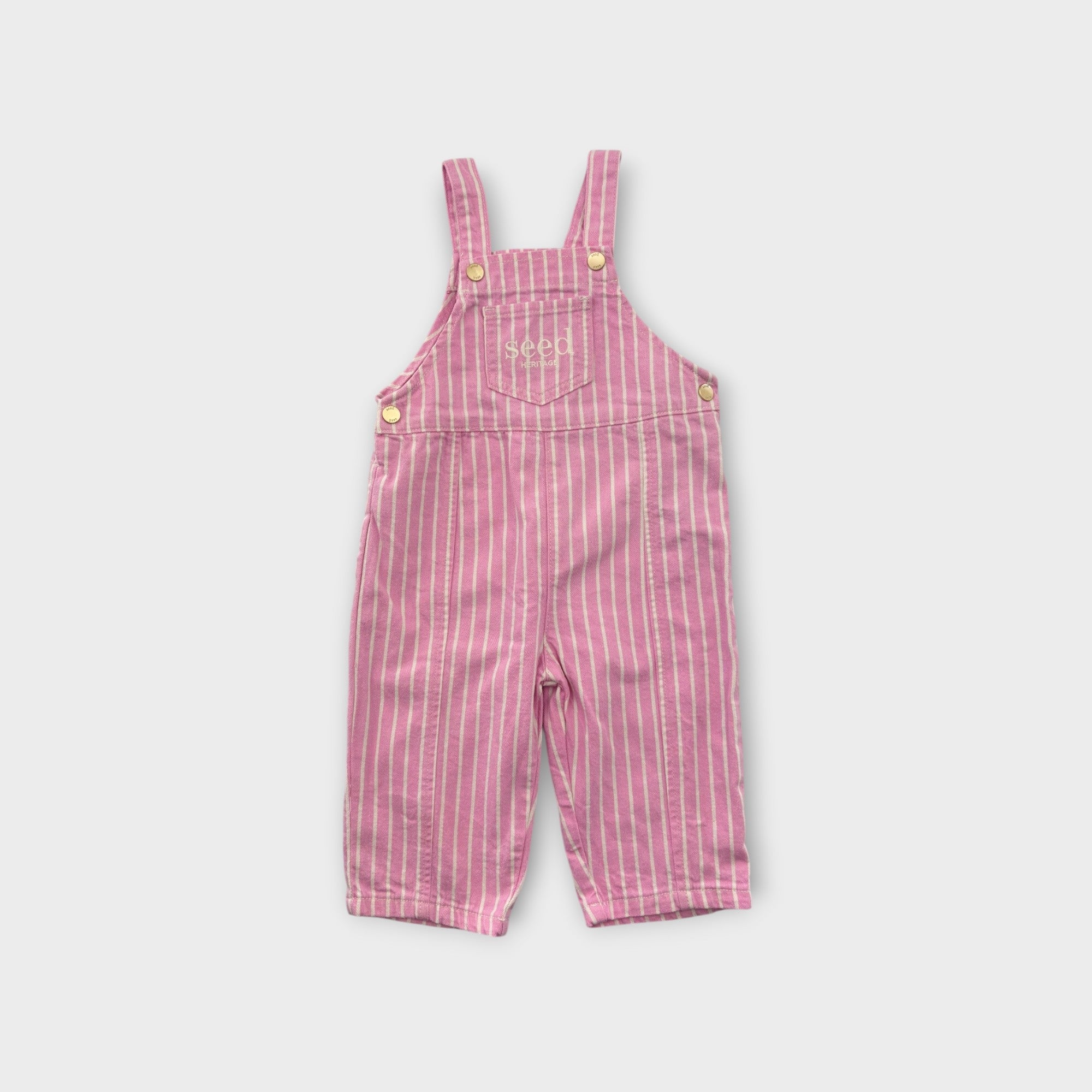 Seed Heritage Stripe Overalls, Size 1