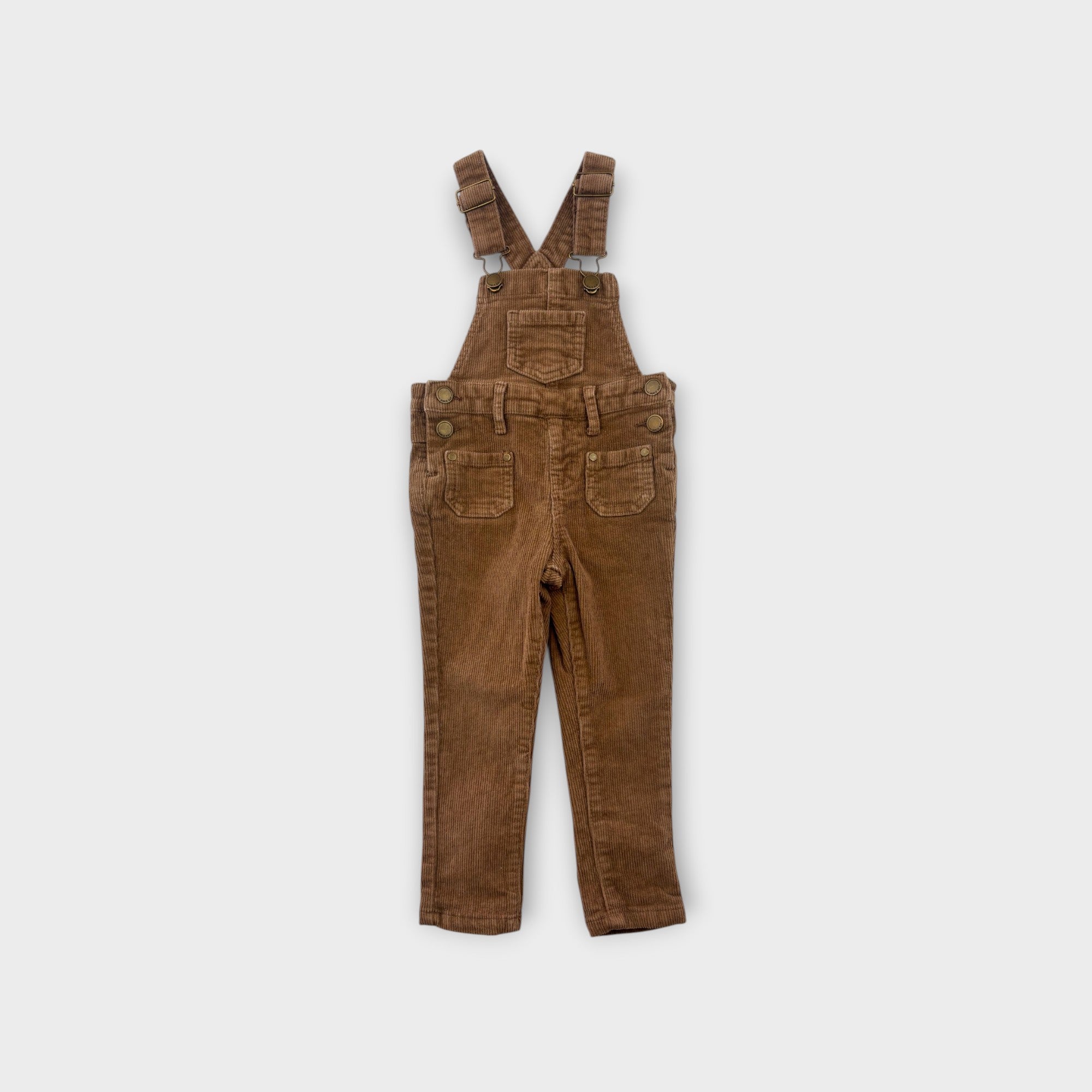 Jamie Kay Brown Cord Overalls, Size 1