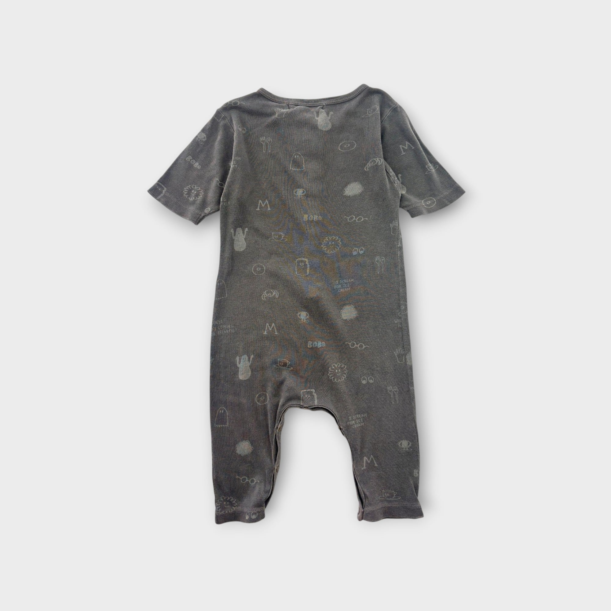 Bobo Choses Charcoal Jumpsuit, Size 1