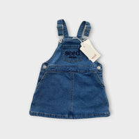 Seed Denim Pinafore Dress, Size 1