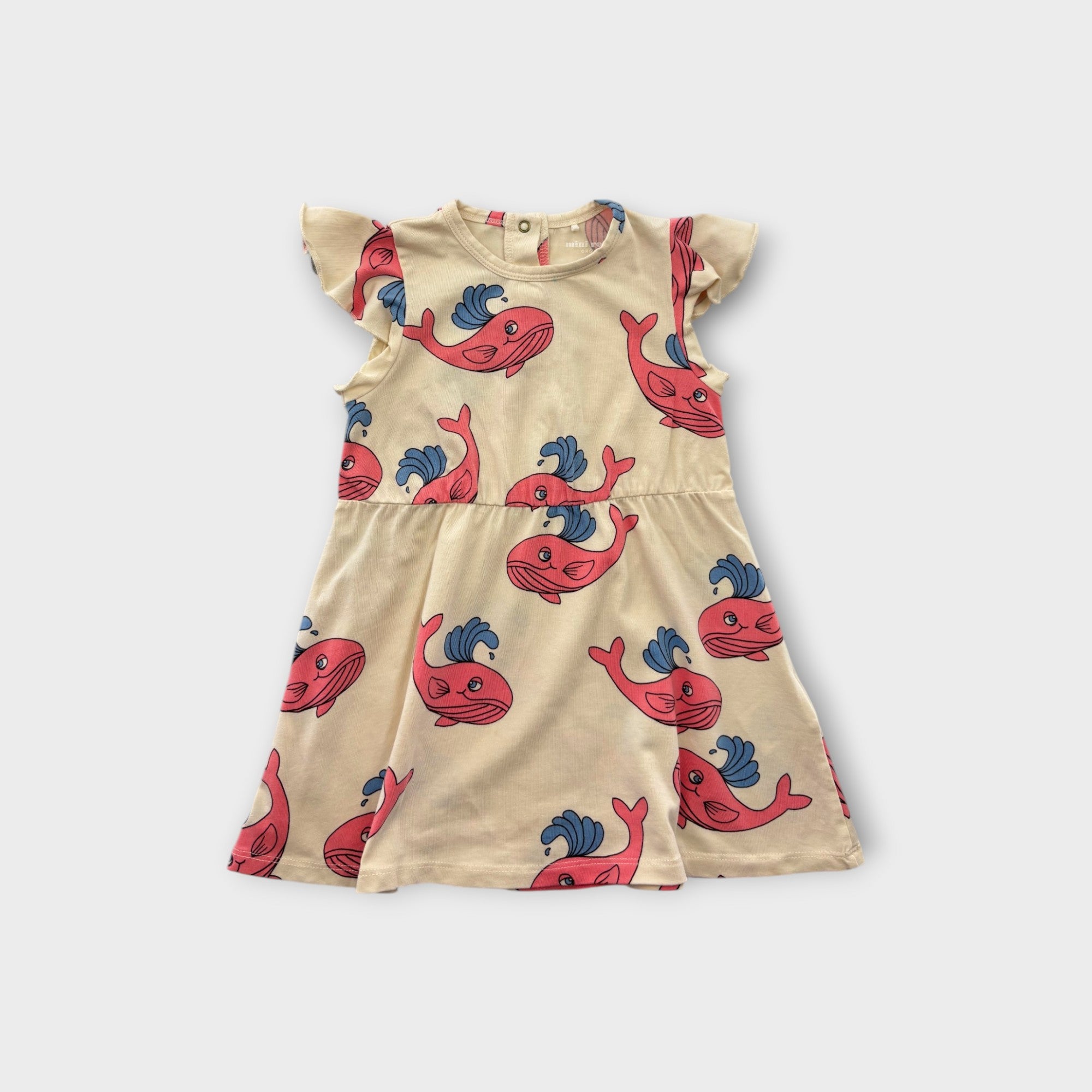 Mini Rodini Whale Dress, Size 1