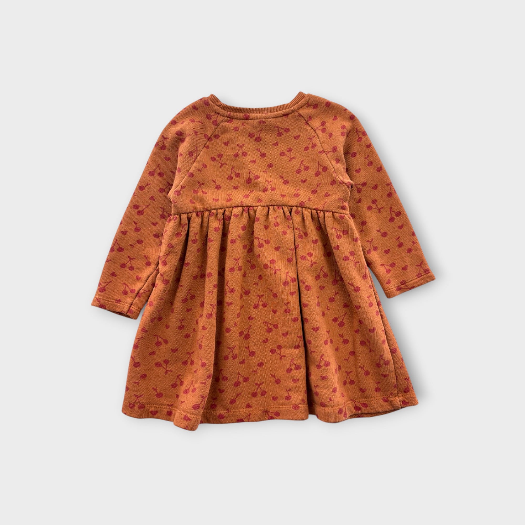 Brown Cherry Jumper Dress, Size 2-3