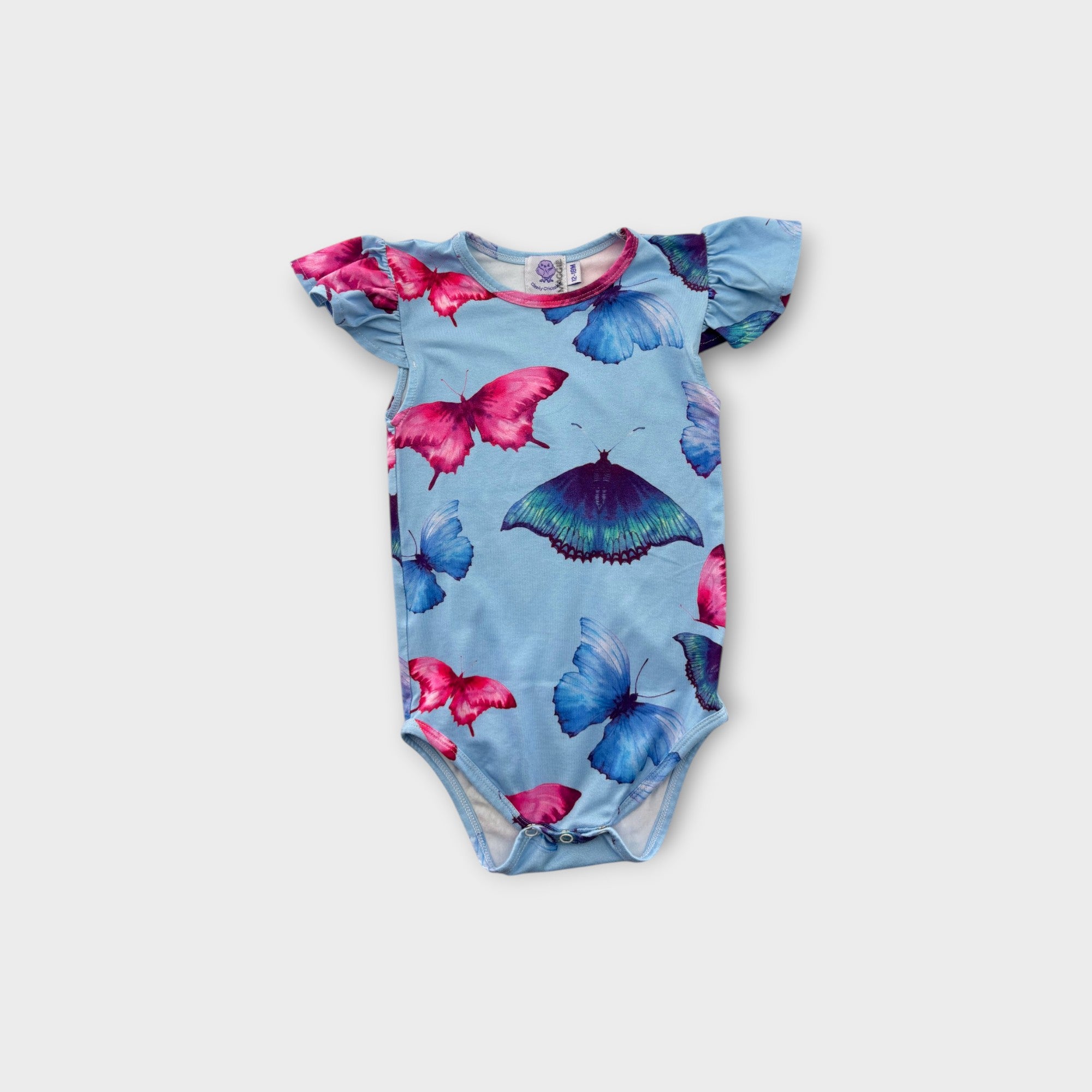 Cheeky Chickadee Butterfly Bodysuit, Size 1