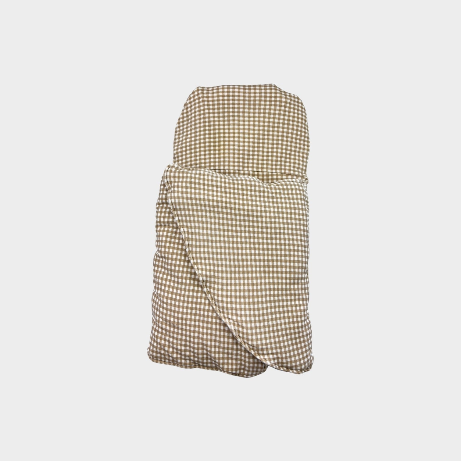 Bundle Wrap, Beige Gingham