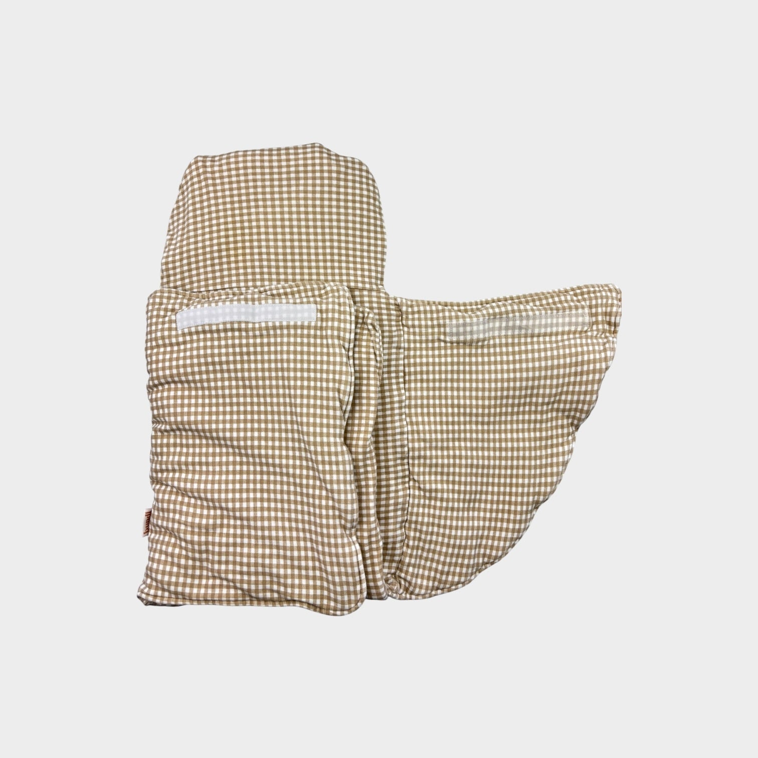 Bundle Wrap, Beige Gingham