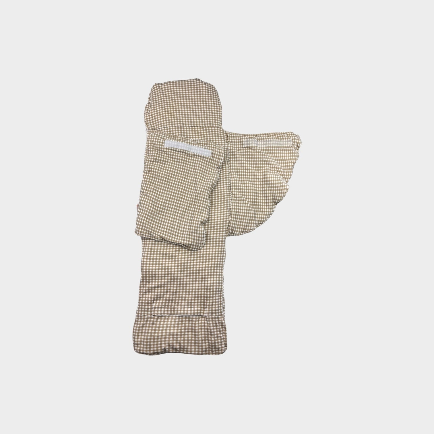 Bundle Wrap, Beige Gingham
