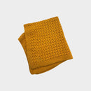 Handmade Mustard Knit Blanket