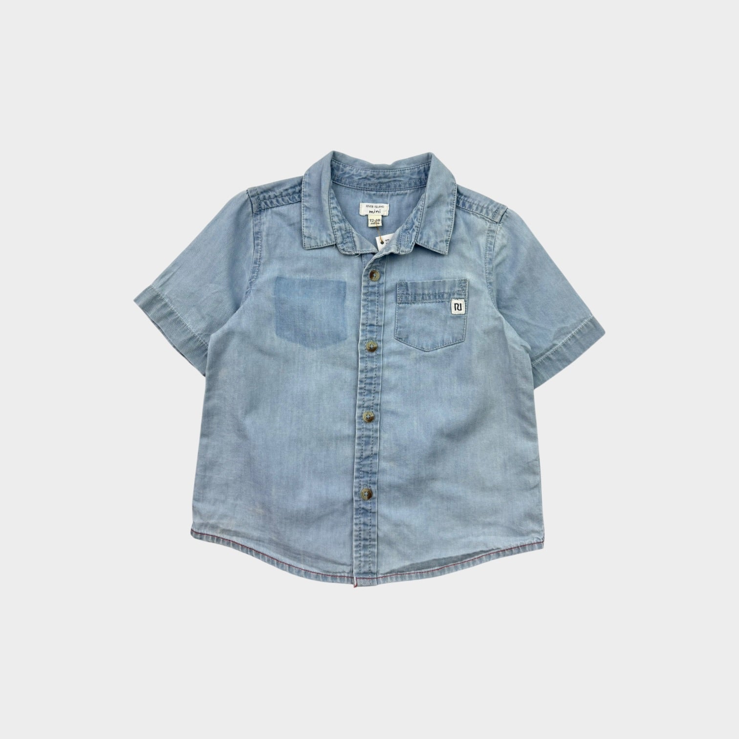 River Island Mini Chambray Shirt, Size 1