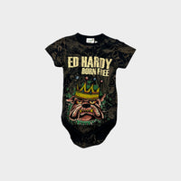 Ed Hardy Bulldog Bodysuit, Size 1