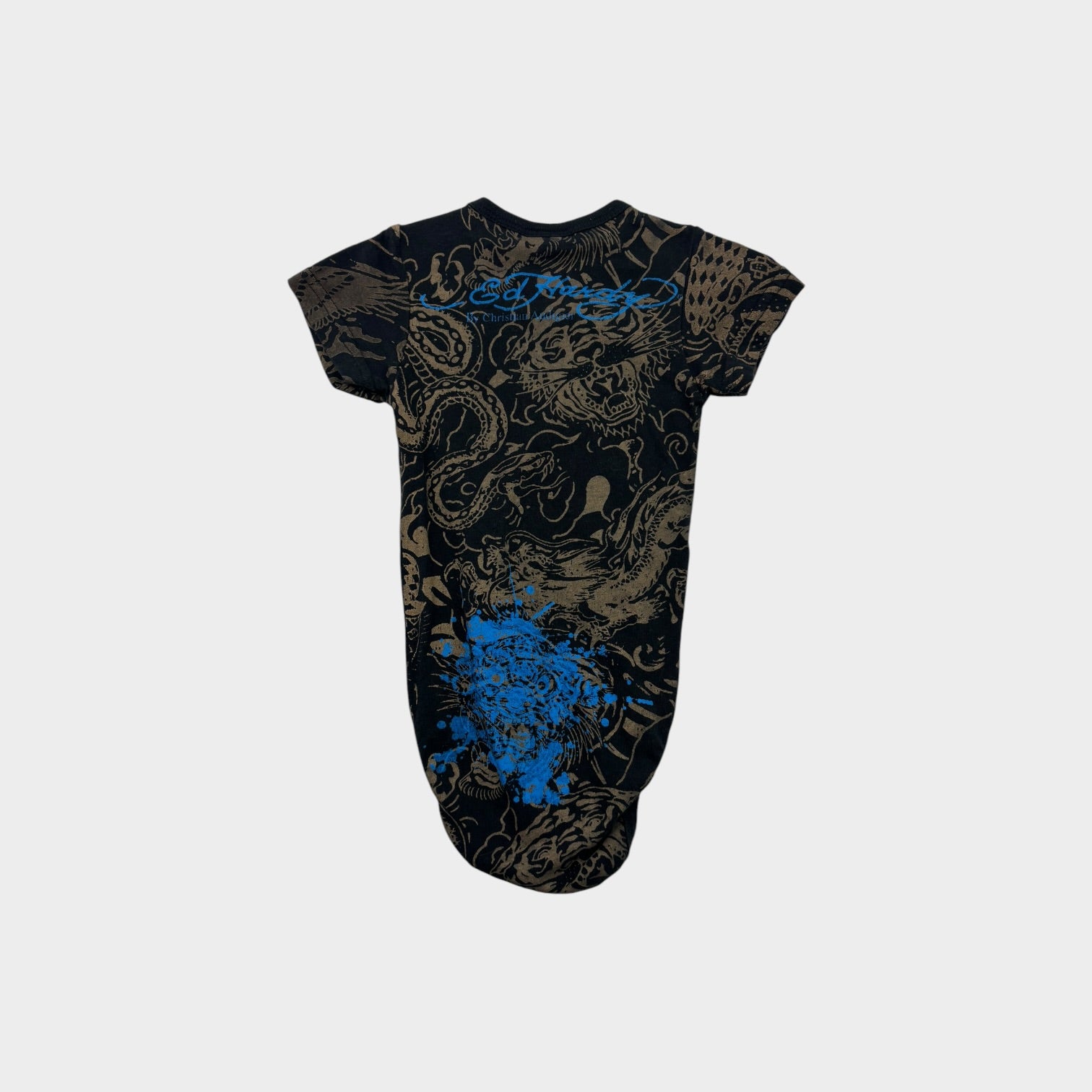 Ed Hardy Bulldog Bodysuit, Size 1