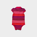 TH Pink Stripe Polo Bodysuit, Size 1