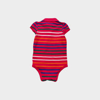 TH Pink Stripe Polo Bodysuit, Size 1