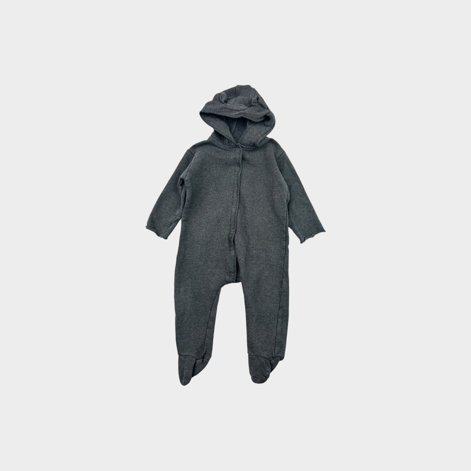 Jamie Kat Hooded Onesie, Size 1