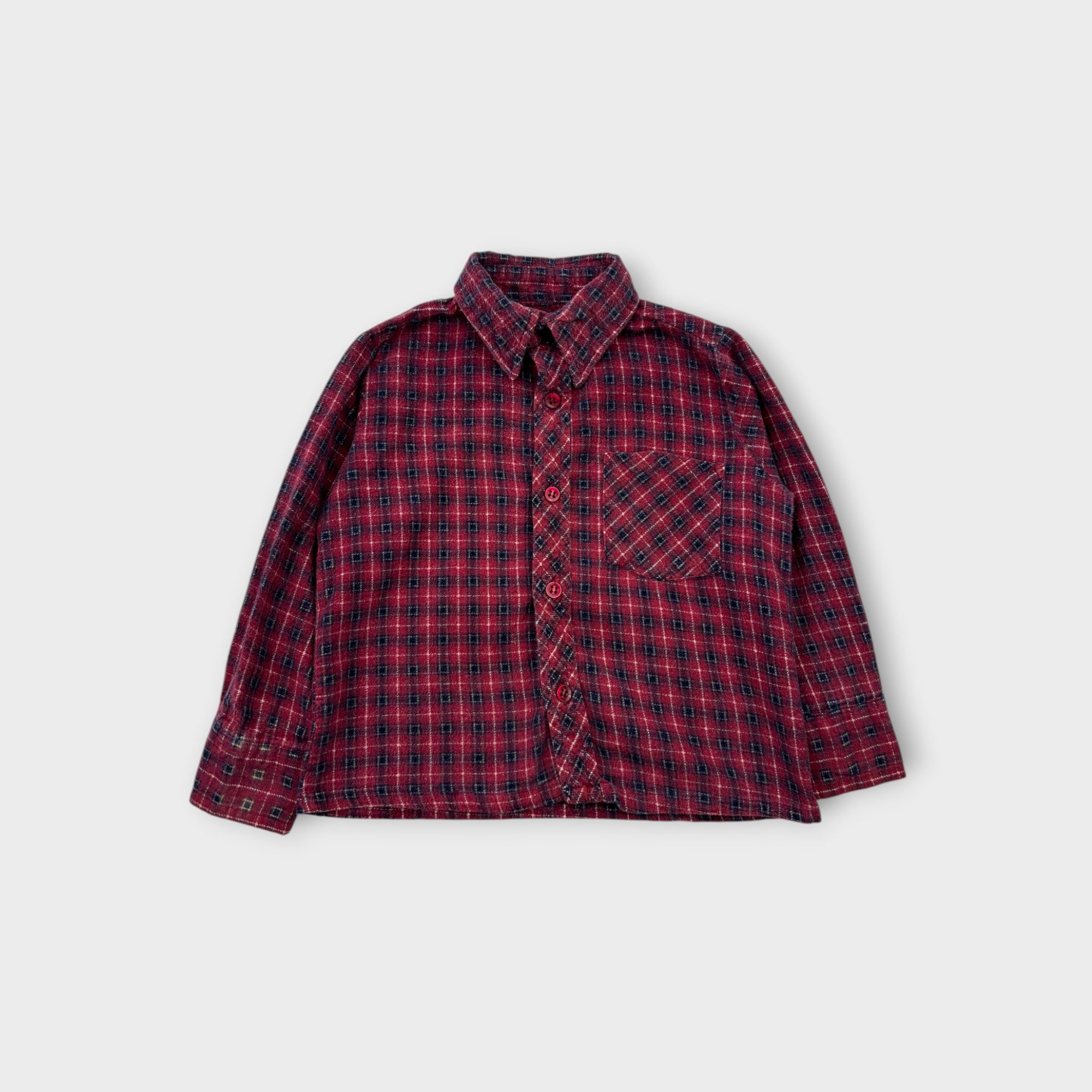 Vintage Plaid Shirt, Size 2-3