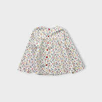 Jacadi Umbrella Print Blouse, Size 2