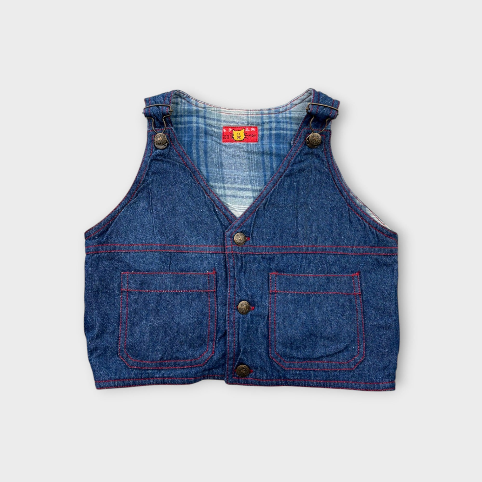 Vintage Du Pareil Au Meme Denim Vest, Size 2