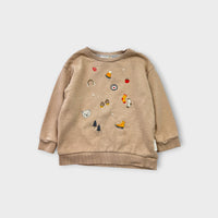Purebaby Beige Pullover Jumper, Size 2