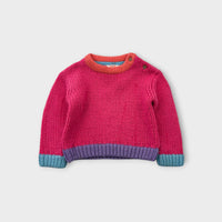 Jack & Milly Colour Knit Jumper, Size 2