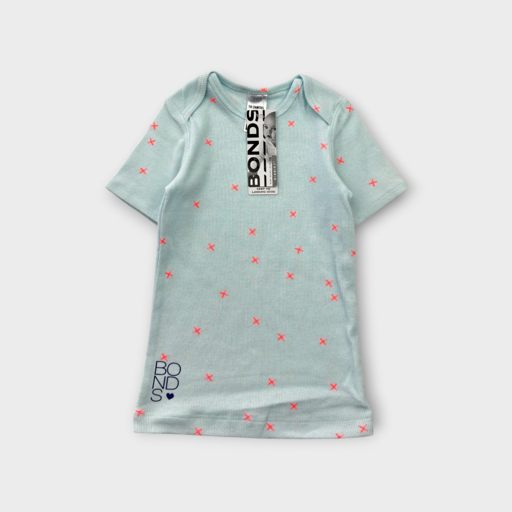 Bonds Ribbies T-Shirt, Size 2