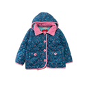 Indigo Collection Teal & Pink Quilted Jacket, Size 2-3
