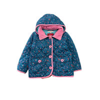 Indigo Collection Teal & Pink Quilted Jacket, Size 2-3